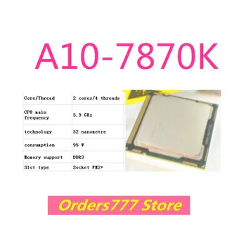 Nové dovezené pôvodné A10-7870K 7870K 7870 CPU Dual Core Štyri Nite 1150 3.9 GHz 95W 32nm DDR3 DDR4 kvality