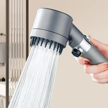 3 Režimy Sprcha Hlavy, Vysoký Tlak Showerhead Úsporu Vody, Filter Zrážok Batérie, Ťuknite Na Položku Vaňa Sprcha Hlavu Kúpeľňových Doplnkov