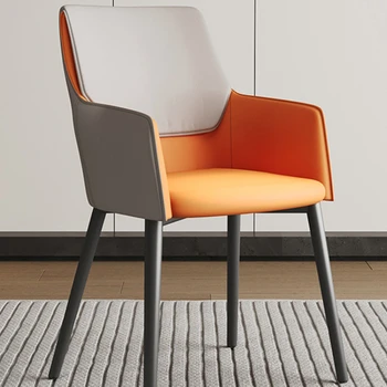 Úrad Rameno Jedálenské Stoličky Nordic Moderný Salón Ergonomické Jedálenské Stoličky Luxusné Herný Minimalistický Dizajn Cadeira bytový Nábytok ZCH