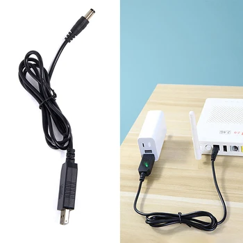USB Power Boost Line DC 5V na 12V Krok Modul USB Konvertor Kábel Adaptéra 2.1x5.5 mm Konektor, indikátor