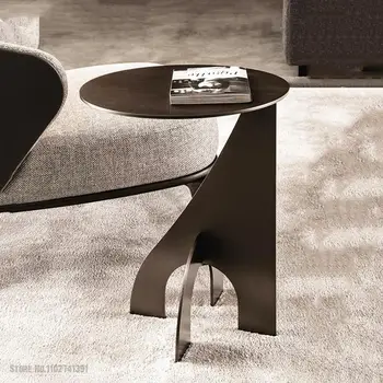 talianske kreatívne dizajn kovových konferenčný stolík malý guľatý gauč strane tabuľky pre obývacia izba moderne