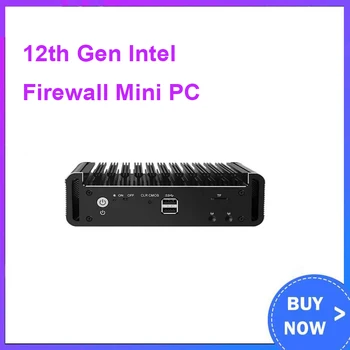 12. Gen Intel Firewall Mini PC Jelša Jazero i3 N305 8 Jadro N100 N200 DDR5 4800MHz 4xi226-V 2,5 G bez ventilátora Mäkké Router Proxmox Hosť