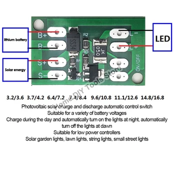 Solárny Regulátor Nabíjania Street Light Switch Doska Plnenie Radič Obvodu Prepínač Lítiové Batérie, Nabíjanie Rada