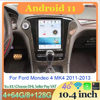 Android Auto autorádio, Centrálne Dotykový LCD Displej Vedúci Jednotky Multimidia Video Prehrávač Carplay Pre Ford Mondeo 4 MK4 2011-2013