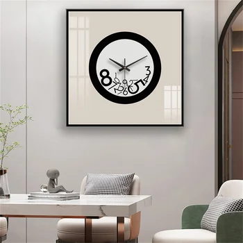 12inch Svetlo Luxusné Nástenné Hodiny Zásobník Čísla Sklenené Nástenné Hodiny Moderný Dizajn, Tichý Námestie Hodiny Nástenné Domova Reloj De Porovnanie