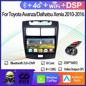 Android autorádia Stereo Pre Toyota Avanza/Daihatsu Xenia 2010-2016 Auta GPS Navigácie S Wifi 4G AHD DSP CARPLAY