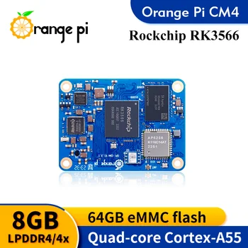 Orange Pi CM4 8GB Ram DDR4 RK3566 64GB Emmc WIFI5-BT5.0 Orangepi CM4 Spustiť Android Ubuntu, Debian OS Orange Pi Výpočet Modul 4