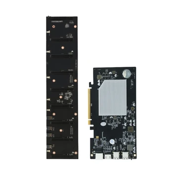 Inovovaný ETH-HSW3 základnej Doske 8 PCI-E X16 Karty DDR3 so-DIMM 67mm Veľké Medzery Rýchly Odvod Tepla pre Banské Nastaviť