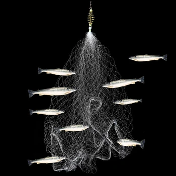 Rybárskeho Čisté Nahradenie Výbuchu Ryby Háčik Spring Trap Svetelný Sieťovina Súpravy Otočný Nástroje Vonkajšie Ryby Príslušenstvo