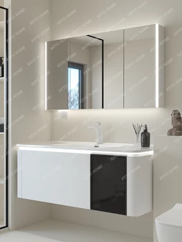 Kúpeľňa Kabinetu Kombinácia Keramických Celý Washbin Smart Krásy Zrkadlová Skrinka Kúpeľňa Tabuľka Zmes Kúpeľňa
