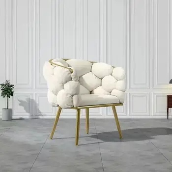 Biela Pohodlný Obývacia Izba Stoličky, Pohovky Luxusné Prenosné Nordic Jedáleň Kreslo Dizajnér Sillas Comedores Izba Nábytok MQ50KT