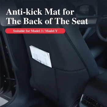 Auto Kožené Anti-Kick Pad pre Tesla Model 3 Y Plný Sedadlá Ochranné Mat Dieťa Anti Špinavý Interiér Skladovanie Sedáku