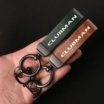 Módne Luxusné Originálne Kožené Keychain Business Darček Krúžok na Vlastné Pre mini CLUMBMAN Príslušenstvo