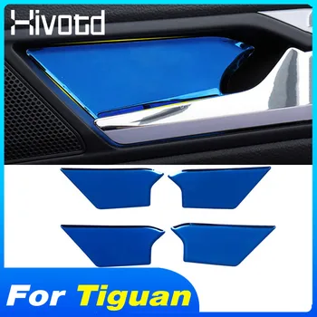 Hivotd Pre Volkswagen Vw Tiguan Mk2 2020 2019 2018 Auto Príslušenstvo, Automatické Dvere, Vnútorné Miska Nálepky Výbava Častí Interiéru Styling