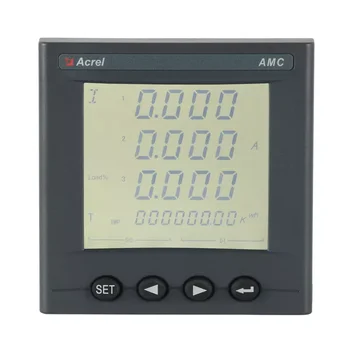 2 Channls Analógový Výstup LCD 4DI&2DO Tri Fázy AC Panel Dopredu Aktívne a Zadnej Active Energy Monitor Meter s RS485