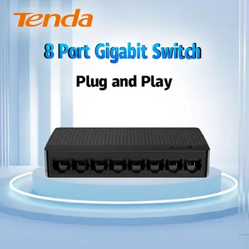 Tenda SG108 Siete Switchs 8 Porty pre Gigabit Desktop Switch 10/100/1000Mbps RJ45 Port SOHO Switch 1.6 gb / S, Spínacia Kapacita