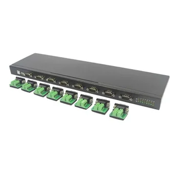 USB 8-kanál, RS422/485 sériový port hub Sériový komunikačný box Statickej ochrany s FTDI čip