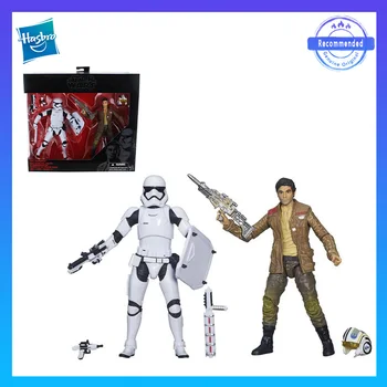Hasbro Skutočné Originálne Star Wars Black Series Poe Dameron a Prvú Objednávku, Stormtrooper Obvode Darček Model Hračky Znaky