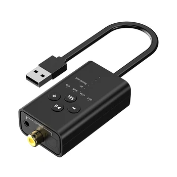 Stereo Audio Komponent Prijímače AUX/Vlákno-optický/Koaxiálny USB Audio Prevodník Bluetooth-Kompatibilné 5.2 pre Reproduktor/Zosilňovač