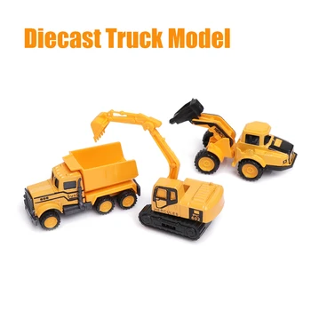 Diecast Truck Model Mini Zliatiny Konštrukcie Hračky Klasické Inžinierstva Dump-auto Záľuby autíčka Vianoce Deti Chlapec Dary