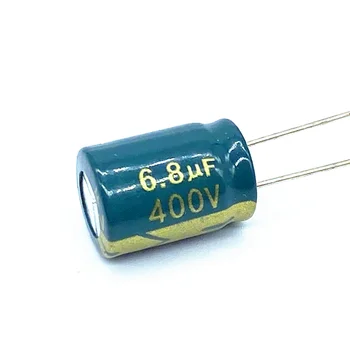30Pcs/veľa Vysoká frekvencia nízka impedancia 400V 6.8 uF hliníkové elektrolytický kondenzátor veľkosť 10*13MM 20%