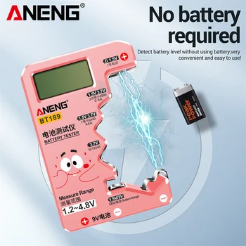 ANENG BT189 Digitálne Batérie Tester Univerzálne Tlačidlo Batérie Tester Zaťaženie Analyzer Prenosné Batérie Power LCD Displej