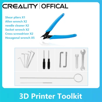 Creality Úradný 12PCS 3D Tlačiarne Odstránenie Ocele Kliešte Kríž Skrutkovač Zásuvky Kľúča DIY Nástroje Držiak pre LCD/FDM 3D Tlačiarne