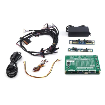Notebook LCD/LED Obrazovku Testu Tester+ 14PCS Lvds Káble + Invertor Tool Kit Panel EÚ Plug