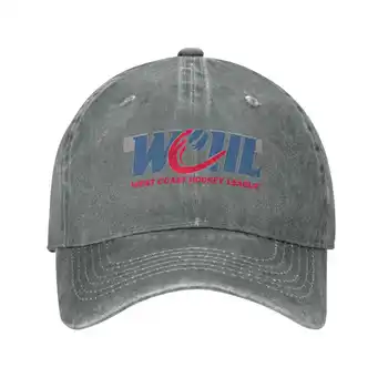 West Coast Hockey League (WCHL) logo Módne kvality Denim spp Pletené klobúk Baseball cap