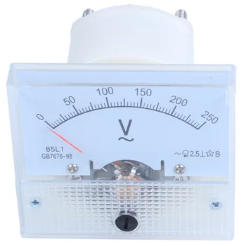 Analógový 85L1 AC 250 V Paneli Meter Voltmeter prístroj na Meranie Inštalácia zariadenia