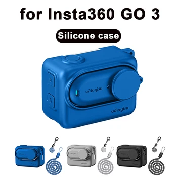 Silikónové puzdro Pre Insta360 ÍSŤ 3 Športové Kamery Shell Kryt Ochranného puzdra, všestranná Ochrana Pre Insta360 ÍSŤ 3 Príslušenstvo