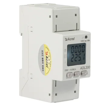 ACREL ADL200 LCD displej 1 fáza DIN lištu inštalácie smart Power meter spotrebu energie meter