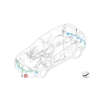 Auto Predný Nárazník Postroj Radar Drôt Nastaviť 61126991959 pre BMW X3 G01 G08 X4 G02 2017-2021 PDC Parkovacie Pomoci Elektroinštalácie