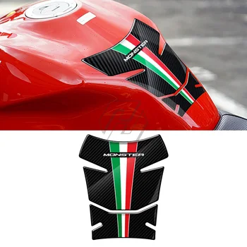 Pre Ducati Monster 600 620 695 750 800 900 1000 3D Živice Karbónový Vzhľad Motocykla Plyn Tank Pad Ochrany Obtlačky