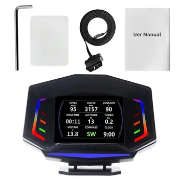 Obd2 Rozchod Zobrazenie Digitálne GPS Tachometer S Duálny Režim OBD2/GPS Digitálne Auto HUD Head-Up Display Duálny Režim OBD2/GPS Sklo