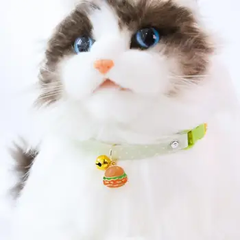 Nastaviteľné Pet Mačka Golier Kitty Náhrdelník S Bell Cartoon Mlieko Čaj Prívesok Zábavné Šteniatka Čivava Teddy Obojky Psa Dodávky