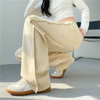Vzduchová vrstva kladivo širokú nohu, nohavice, nové voľné a chudnutie bežné nohavice, vysoké strede zúžený, elastická a podlahy ťahaním nohavice