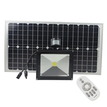 Solárne Led Bezpečnosti Flood Light Kit 30W 8Modes s Pohybom Zistená Senzorom a 2,4 G Diaľkové Ovládanie Pre Vonkajšie Záhradné