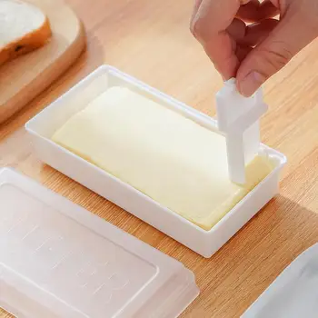 Maslo Nakrájame Úložný Box Anti-leak Maslo Chovateľ Skladovanie Nádoba S Fréza Pultu Maslo Box Pre Chladnička Skladovanie Domov