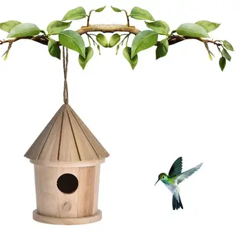 Typy Drevených Bird House Hniezdo Klietky Tvorivé Wallmounted Závesné Vonkajšie Birdhouse Záhradkárstvo Dekorácie Dropshipping