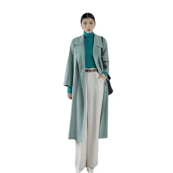 2023 Oblečenie pre Ženy High-end obojstranné vlnené Kabát na Jeseň Zima Nové